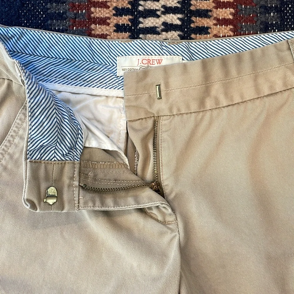 J. Crew Women’s Broken-In Tan Chino Shorts (100% cotton)